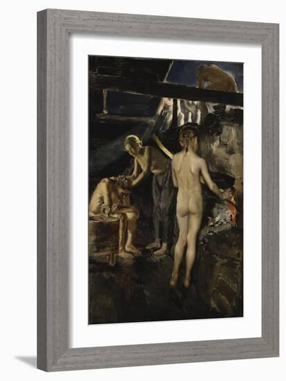 In the Sauna-Akseli Gallen-Kallela-Framed Giclee Print