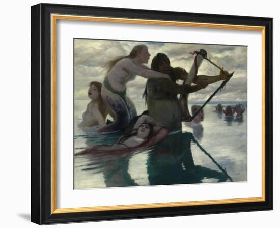 In the Sea, 1883-Arnold Bocklin-Framed Giclee Print