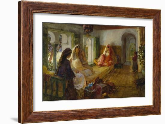 In the Seraglio-Frederick Arthur Bridgman-Framed Giclee Print