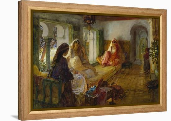 In the Seraglio-Frederick Arthur Bridgman-Framed Premier Image Canvas