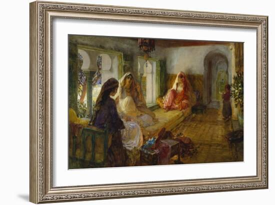 In the Seraglio-Frederick Arthur Bridgman-Framed Giclee Print