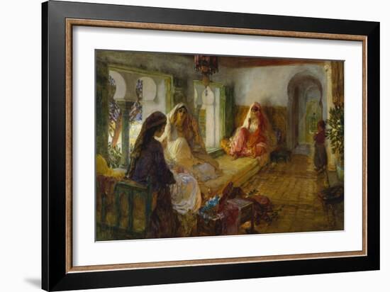 In the Seraglio-Frederick Arthur Bridgman-Framed Giclee Print