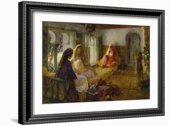 In the Seraglio-Frederick Arthur Bridgman-Framed Giclee Print