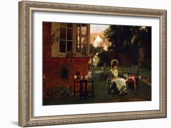 In the Shade, 1879-Marcus Stone-Framed Giclee Print