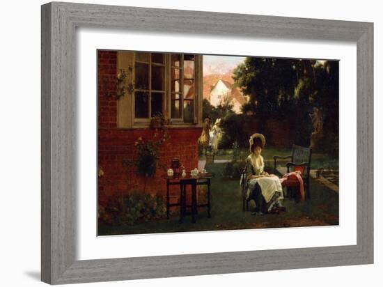 In the Shade, 1879-Marcus Stone-Framed Giclee Print