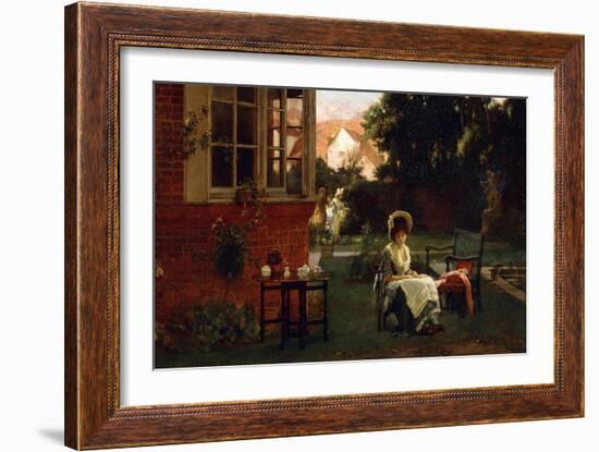 In the Shade, 1879-Marcus Stone-Framed Giclee Print