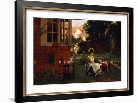 In the Shade, 1879-Marcus Stone-Framed Giclee Print