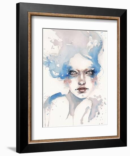 In The Shallows (Water Nymph)-Sillier than Sally-Framed Art Print