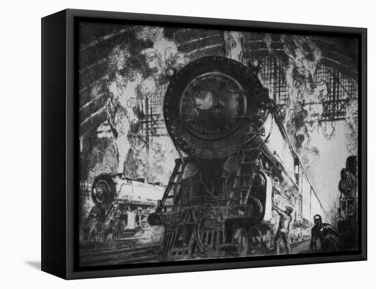 In the Shops-Otto Kuhler-Framed Premier Image Canvas