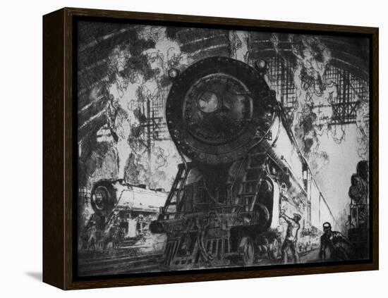 In the Shops-Otto Kuhler-Framed Premier Image Canvas