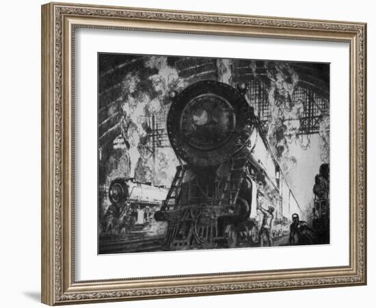 In the Shops-Otto Kuhler-Framed Giclee Print