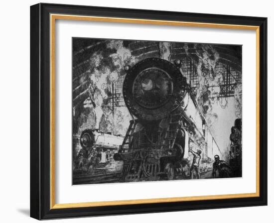 In the Shops-Otto Kuhler-Framed Giclee Print