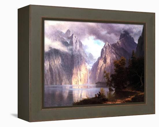 In the Sierra Nevada, C.1861-Albert Bierstadt-Framed Premier Image Canvas