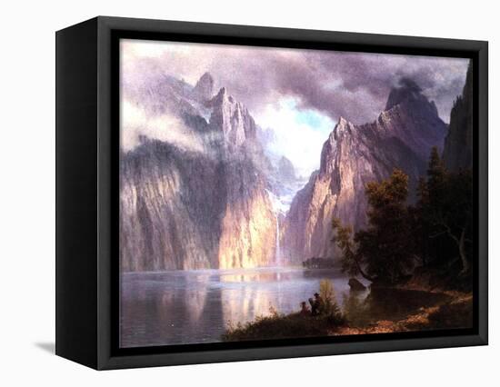 In the Sierra Nevada, C.1861-Albert Bierstadt-Framed Premier Image Canvas