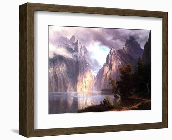 In the Sierra Nevada, C.1861-Albert Bierstadt-Framed Giclee Print