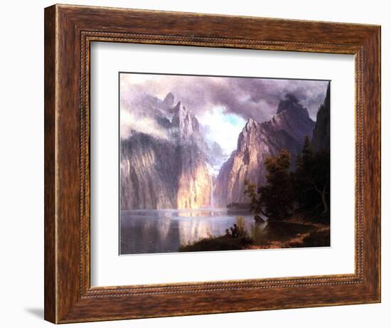 In the Sierra Nevada, C.1861-Albert Bierstadt-Framed Giclee Print