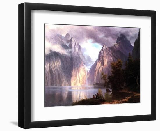 In the Sierra Nevada, C.1861-Albert Bierstadt-Framed Giclee Print