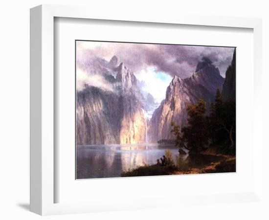 In the Sierra Nevada, C.1861-Albert Bierstadt-Framed Giclee Print