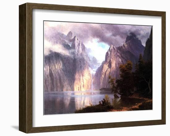 In the Sierra Nevada, C.1861-Albert Bierstadt-Framed Giclee Print