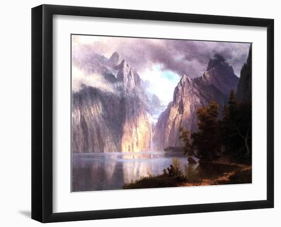 In the Sierra Nevada, C.1861-Albert Bierstadt-Framed Giclee Print