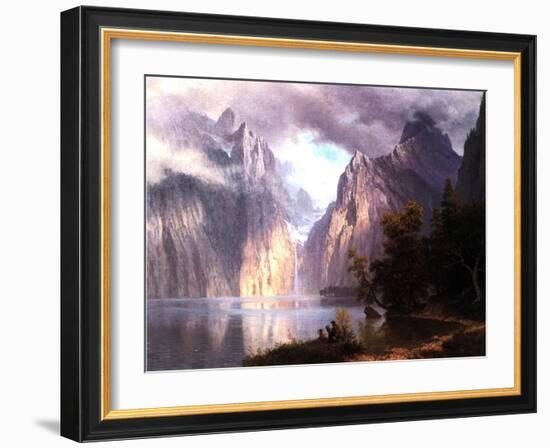 In the Sierra Nevada, C.1861-Albert Bierstadt-Framed Giclee Print