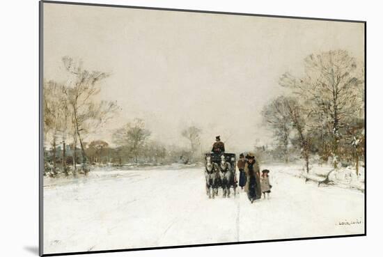 In the Snow-Luigi Loir-Mounted Giclee Print