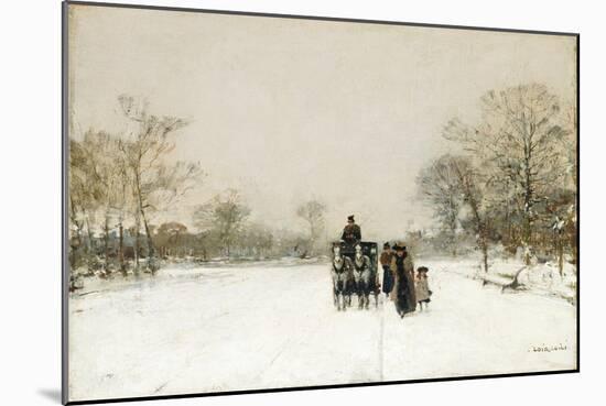 In the Snow-Luigi Loir-Mounted Giclee Print