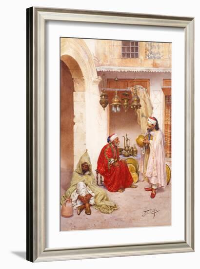 In the Souk by Giulio Rosati-Giulio Rosati-Framed Giclee Print