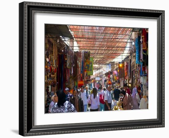 In the Souk, Marrakech, Morocco, North Africa, Africa-Michael Runkel-Framed Photographic Print