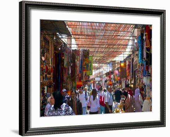 In the Souk, Marrakech, Morocco, North Africa, Africa-Michael Runkel-Framed Photographic Print