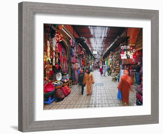 In the Souk, Marrakech, Morocco, North Africa, Africa-Gavin Hellier-Framed Photographic Print