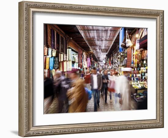 In the Souk, Marrakech, Morocco, North Africa, Africa-Gavin Hellier-Framed Photographic Print