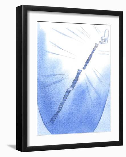 In the Spiritual Life, a Staircase Lies Ahead, Very Steep, Yet with Resting Places. at the Top Stan-Elizabeth Wang-Framed Giclee Print