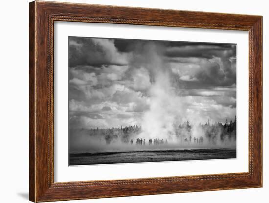 In The Spring Grand Prismatic Black White Yellowstone National Park-Vincent James-Framed Photographic Print