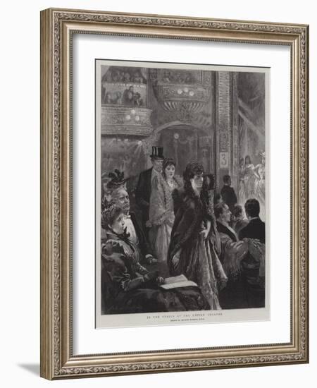 In the Stalls at the Empire Theatre-Arthur Hopkins-Framed Giclee Print