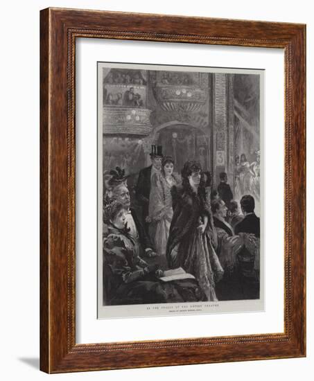 In the Stalls at the Empire Theatre-Arthur Hopkins-Framed Giclee Print