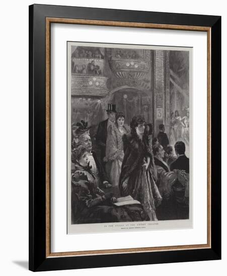 In the Stalls at the Empire Theatre-Arthur Hopkins-Framed Giclee Print