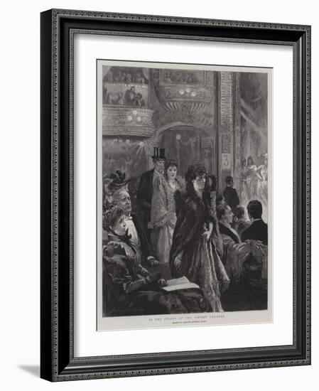 In the Stalls at the Empire Theatre-Arthur Hopkins-Framed Giclee Print