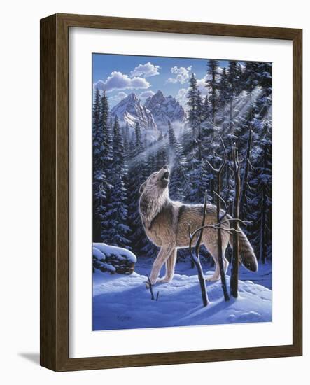 In the Still of the Tetons-R.W. Hedge-Framed Giclee Print