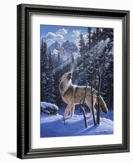 In the Still of the Tetons-R.W. Hedge-Framed Giclee Print