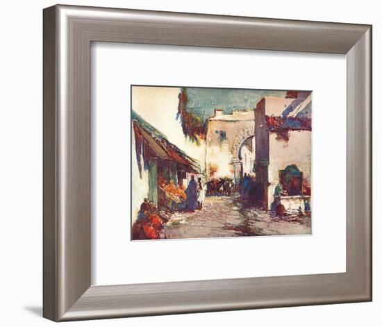 'In the Street (A Scene in Tangier)', c1903 (1903-1904)-George Charles Haite-Framed Giclee Print