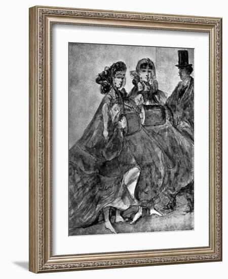 In the Street-Constantin Guys-Framed Giclee Print