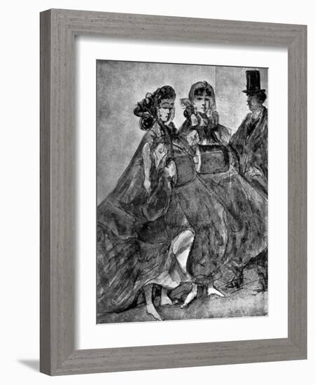 In the Street-Constantin Guys-Framed Giclee Print