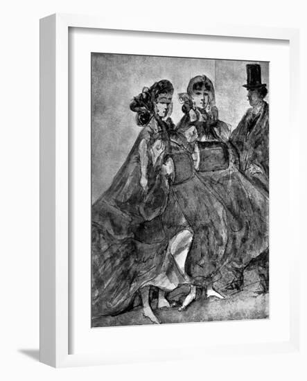 In the Street-Constantin Guys-Framed Giclee Print