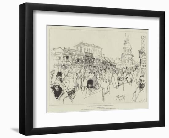 In the Streets of Berdicheff, an Interrupted Sketch-Joseph Pennell-Framed Giclee Print