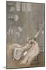 In the Studio, C.1867-68 (W/C, Gouache & Black Chalk on Paper)-James Abbott McNeill Whistler-Mounted Giclee Print