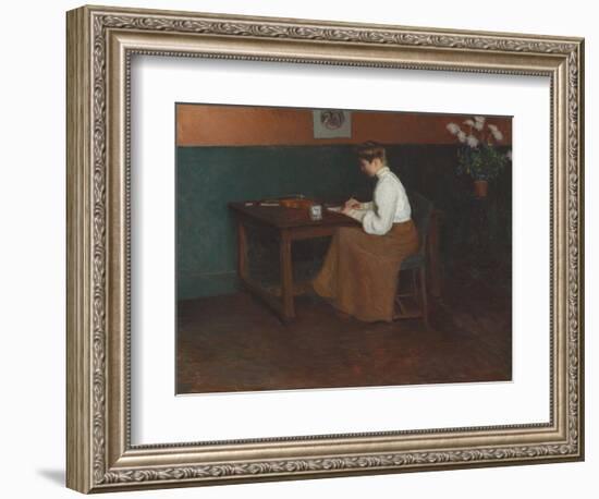 In the Studio (Oil on Canvas)-Lilla Cabot Perry-Framed Giclee Print