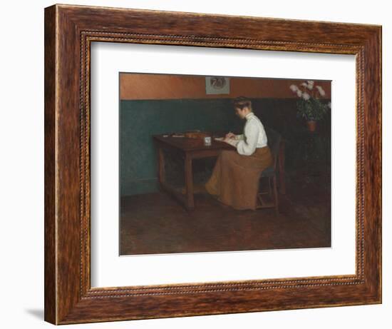 In the Studio (Oil on Canvas)-Lilla Cabot Perry-Framed Giclee Print