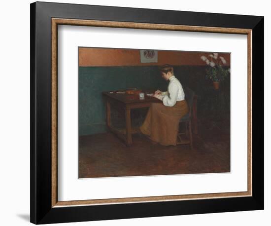 In the Studio (Oil on Canvas)-Lilla Cabot Perry-Framed Giclee Print