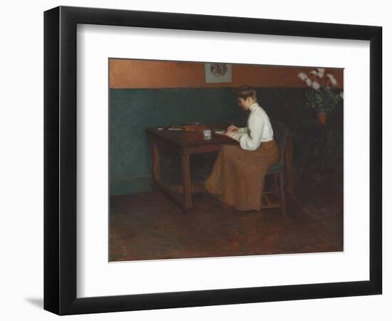 In the Studio (Oil on Canvas)-Lilla Cabot Perry-Framed Giclee Print